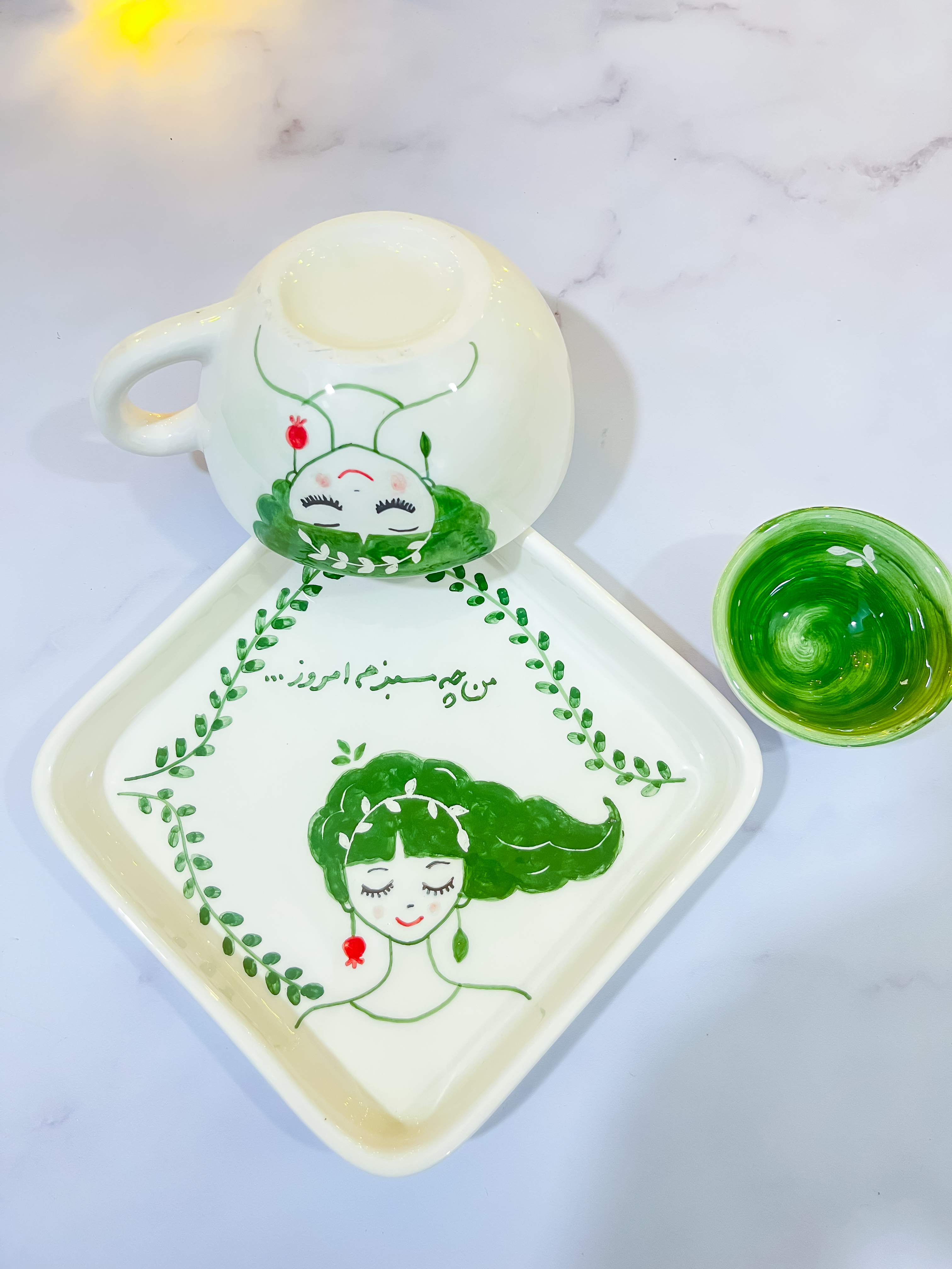 ست سه تیکه من چه سبزم امروز 🌱✨